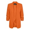 Solid Patterned Shawl Collar Three Quarter Sleeve Blazer
