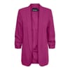 Shawl Collar Solid Patterned Three Quarter Sleeve Blazer