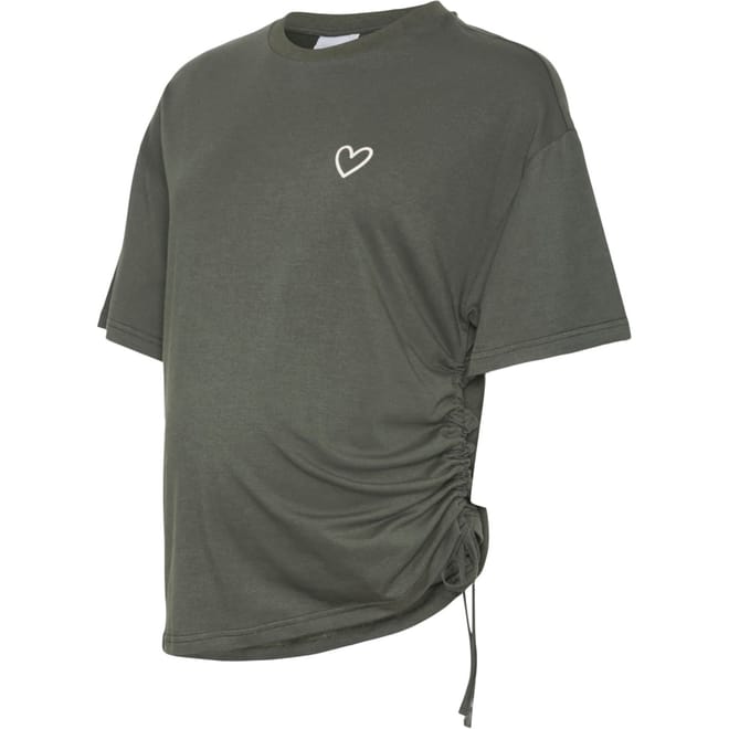 Embroidered Relaxed Fit Drop Shoulder T-Shirt