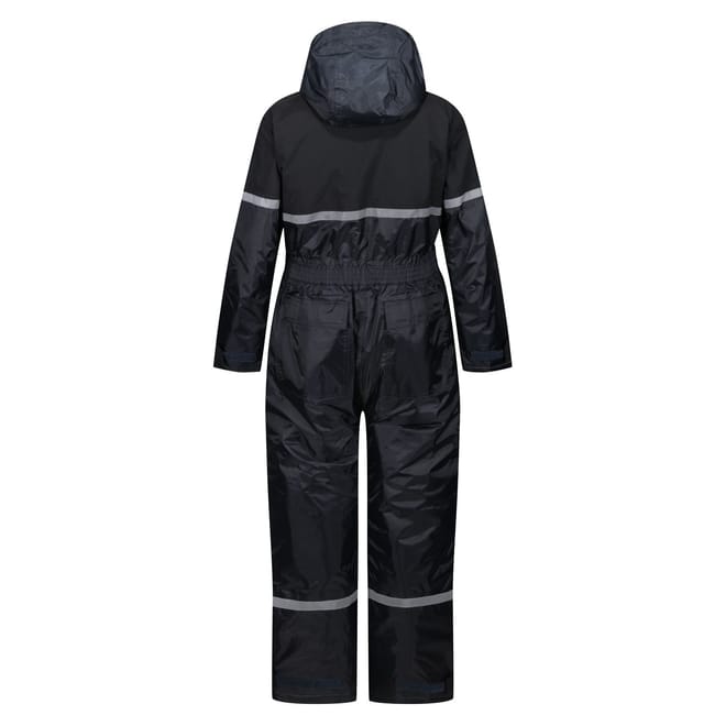 Hooded Reflective Ribbon Rain Jacket