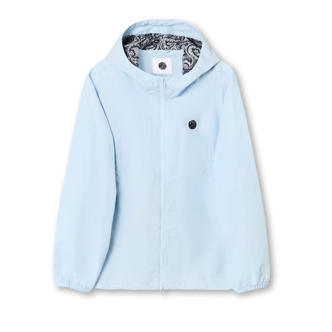 Hooded Relaxed Fit Elasticated Cuff Rain Jacket
