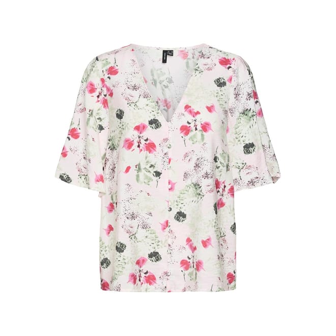 Relaxed Fit V-Neck Camisole Blouse