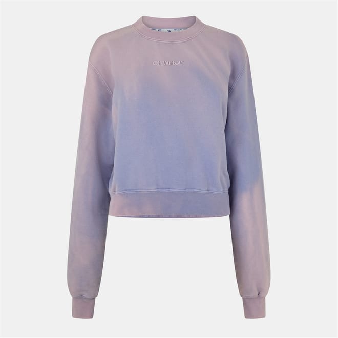 Cropped Crew Neck Relaxed Sweatshirt
