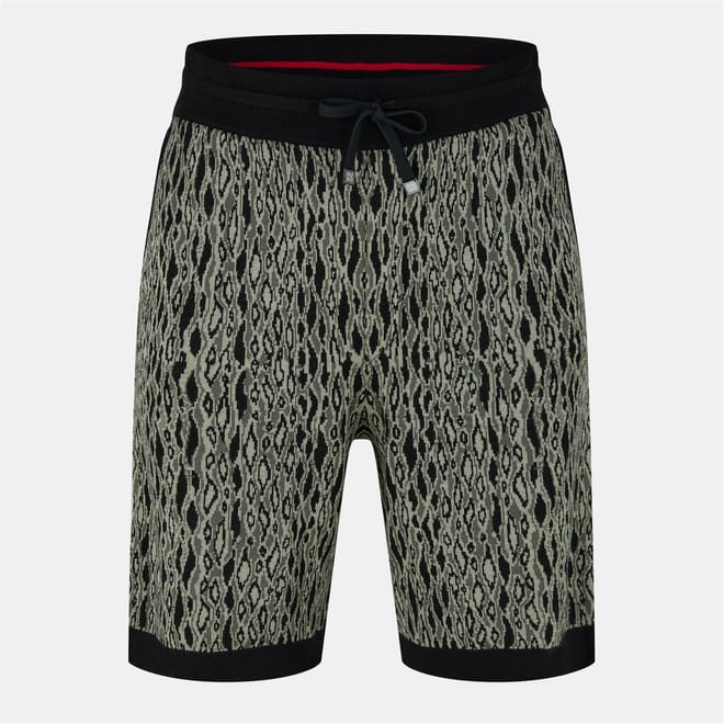 Animal Patterned Sweat Shorts