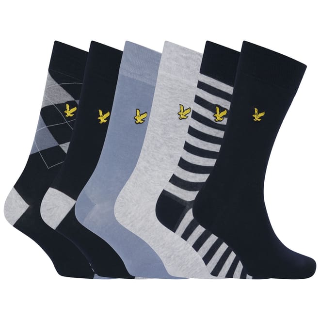 6 Pack of Mixed Dress Socks