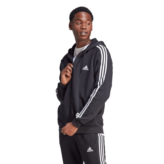 Essentials Fleece 3-Stripes Full-Zip Hoodie