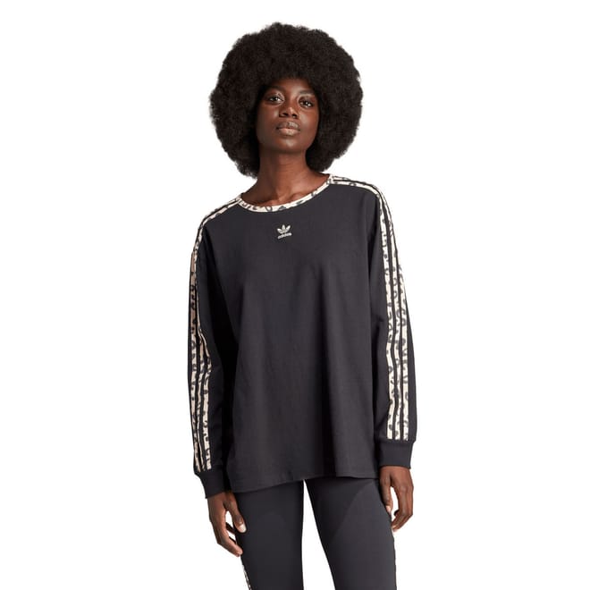 Leopard Lux 3-Stripes Long Sleeve T-Shirt