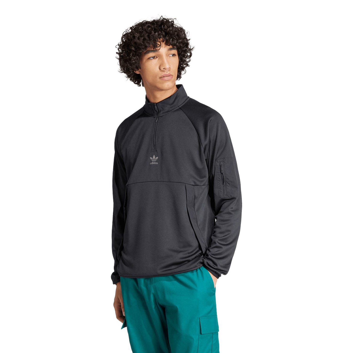 Black adidas Originals Quarter-Zip Top - Get The Label