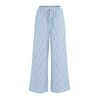Vertical Stripe Wide Leg Trousers