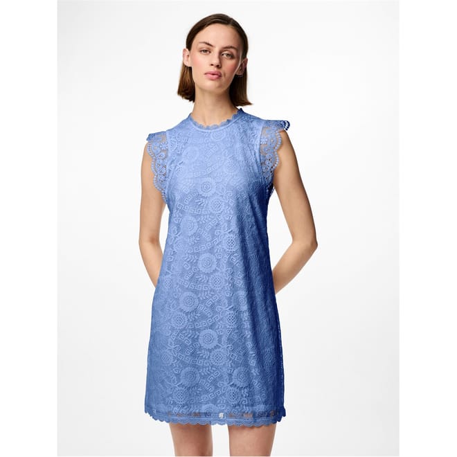 Kni High Neck Mini A-Line Dress