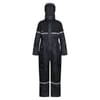 Hooded Reflective Ribbon Rain Jacket