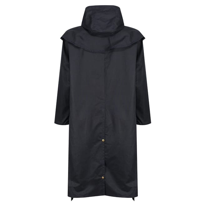 Canbrook Hidden Zipper Hooded Waxed Coat