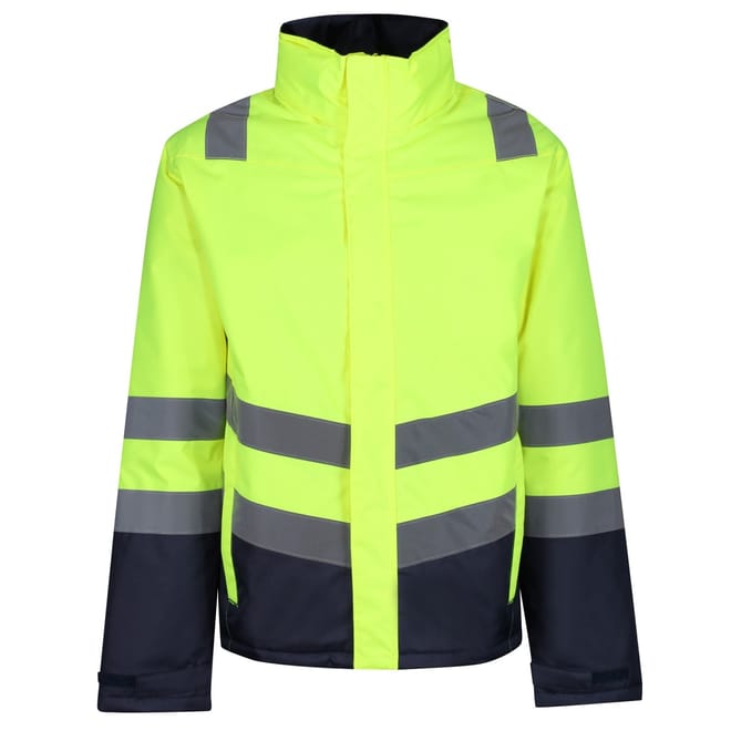 Reflective Ribbon High Neck Rain Jacket