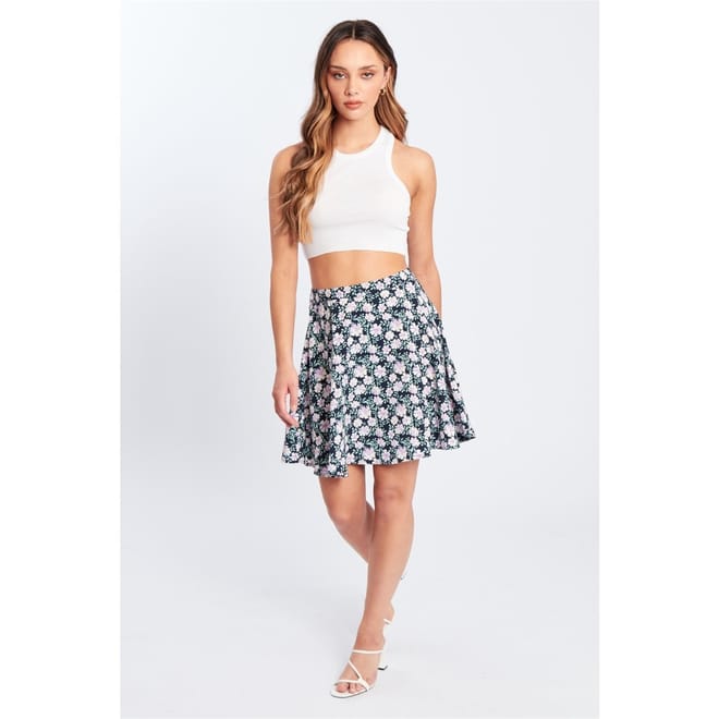 Ditsy Mini Floral Patterned A-Line Skirt
