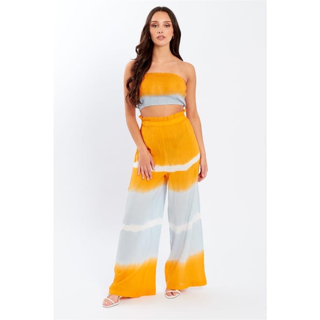 Tie Dye Wide Leg Beach Palazzo Pants