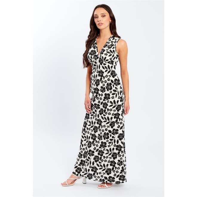 V-Neck Maxi Slip Dress