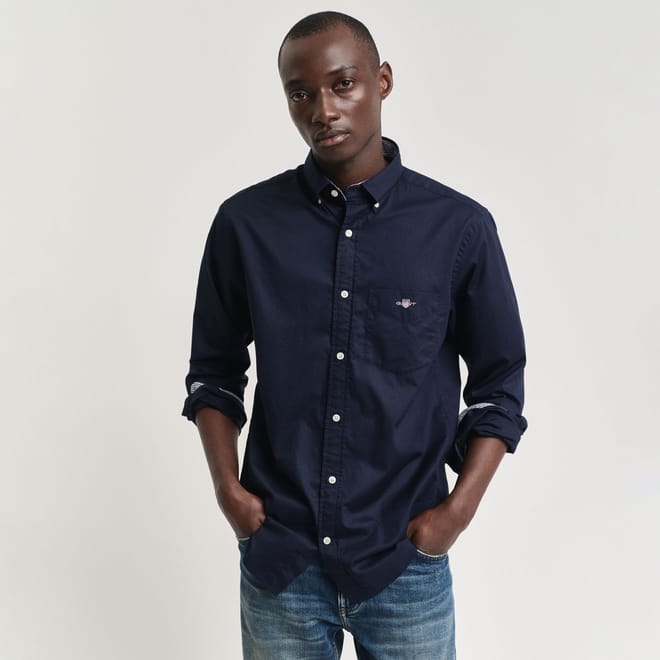 Regular Fit Poplin Archive Shield Shirt