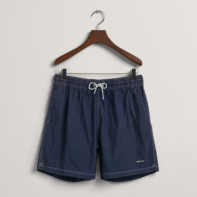 Classic Fit Seersucker Swim Shorts