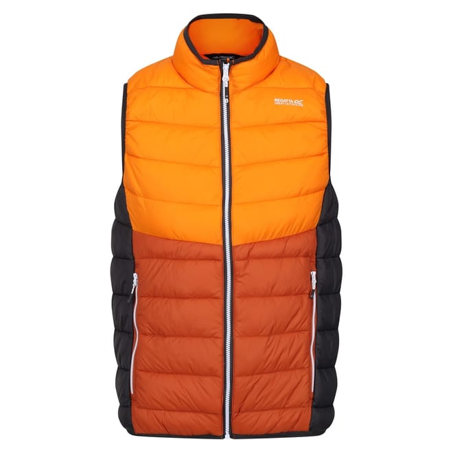 Harrock Mock Neck Color Block Gilet