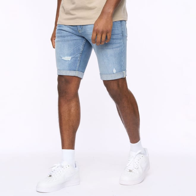 Riptrey Scratch Detail Denim Shorts