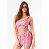 Double Layer Slinky Asymmetric One Shoulder Top