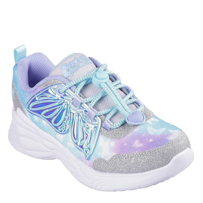 Light Up Butterfly Pattern Lace-Up Trainers