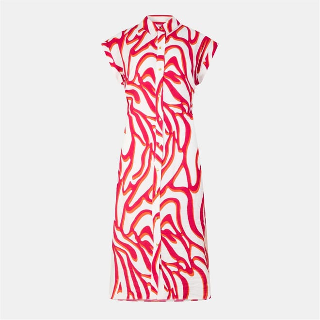 Printed Shirt Dress