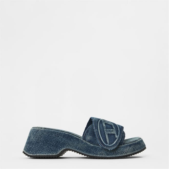Sa Oval D Denim Slide Sandals