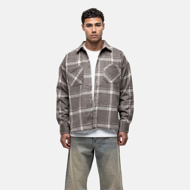 Wool Check Overshirt