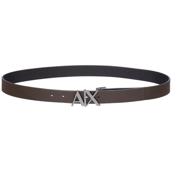 Out Logo Leather Belt