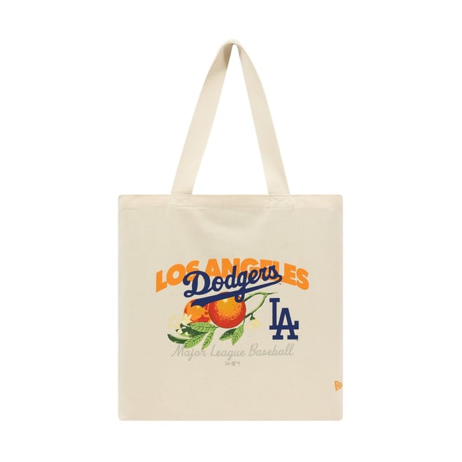 Fruit Patterned Tote with Logo