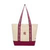 Color Block Embroidered Logo Tote