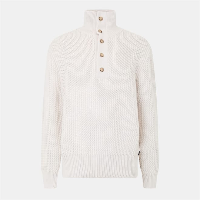 High Neck Relaxed Fit Long Sleeve Sweater
