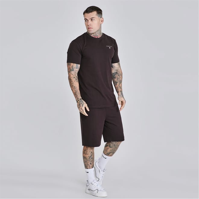 Crew Neck Short Sleeve T-Shirt and Short Set