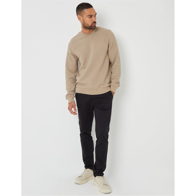 Regular Fit Crew Neck Long Sleeve Sweater