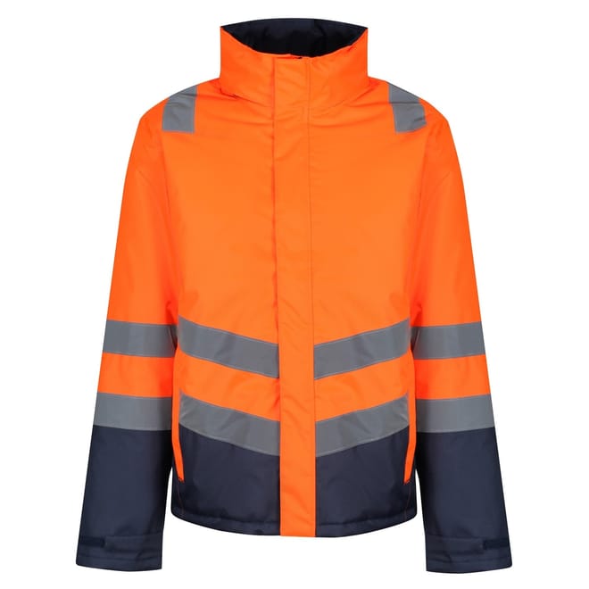 Reflective Ribbon High Neck Rain Jacket