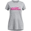 Armour Ua G Tech Twist Wdmk Logo Ss Gym Top Girls