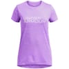 Armour Ua G Tech Twist Wdmk Logo Ss Gym Top Girls