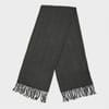 Solid Knit Scarf with Fringe