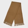 Solid Oblong Scarf with Fringe