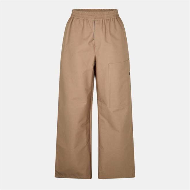 Canvas Utility Wide Leg Cargo Pants