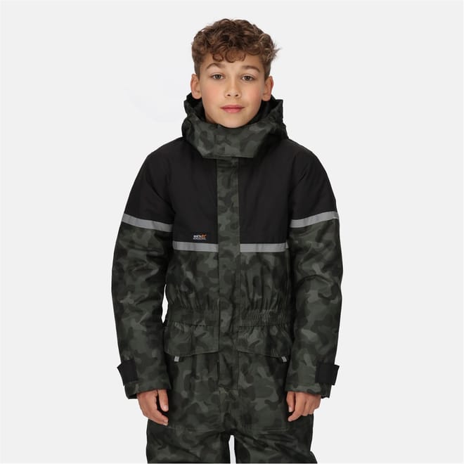 Rancher Hooded Reflective Ribbon Rain Jacket
