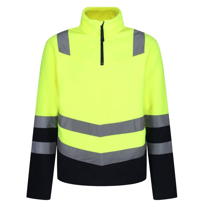 Phivish Color Block Reflective Ribbon Fleece Jacket