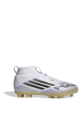 White adidas F50 League Childrens Multi Ground Football Boots