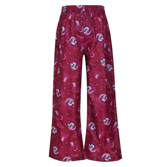 Peppa Cartoon Print Wide Leg Pants