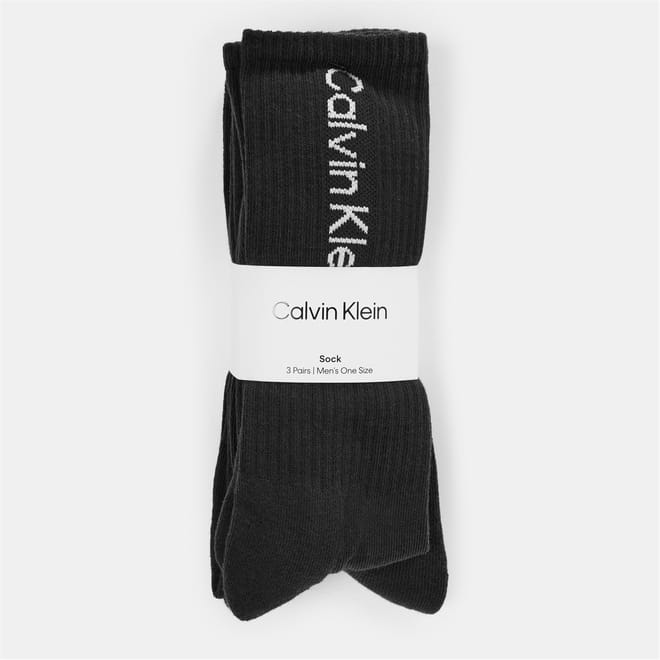 3 Pack Lettering Crew Socks