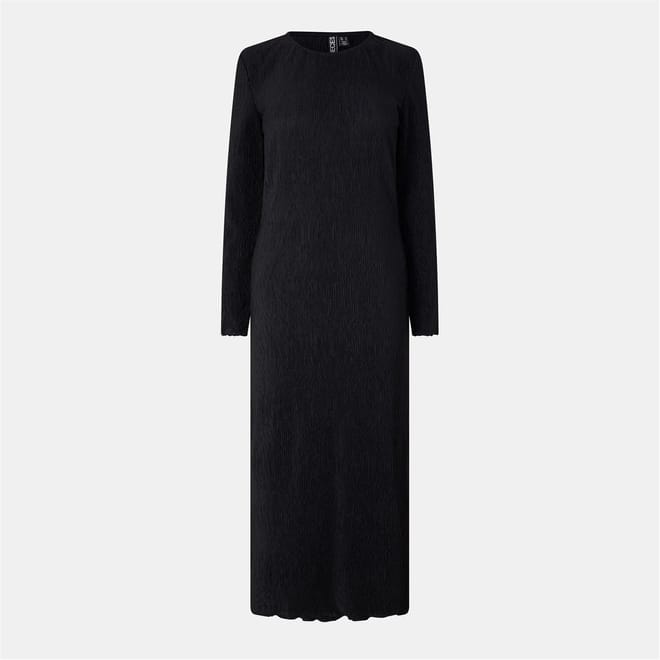 Kni Crew Neck Maxi A-Line Dress