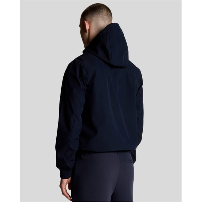 Hooded Softshell Jacket with Ribbed Cuff