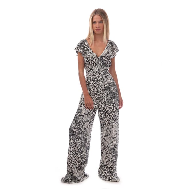 Suki Floral Flutter Jumpsuit