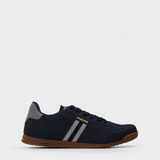 Round Toe Stripe Patterned Trainers